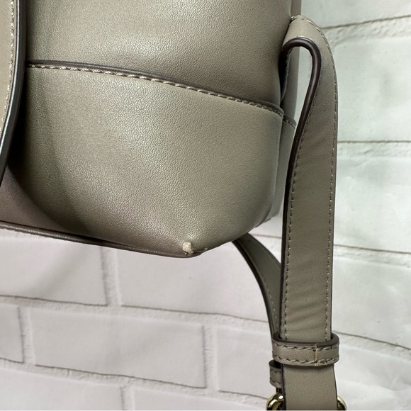 Anne Klein Backpack Purse Taupe Gray - Picture 11 of 16